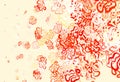 Light Red, Yellow vector pattern with random forms Royalty Free Stock Photo