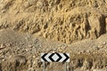 Road Arrows in the Desert