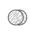 Light reflector icon,Flat design element