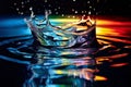 light refraction through water capture the abstract patterns and Royalty Free Stock Photo