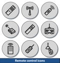 Light remote control icons