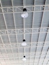 Light on roof of modern storehouse