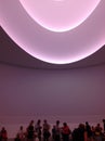 Light room of James Turrell in the Guggenheim Museum NYC Royalty Free Stock Photo