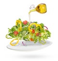 Light salad of fresh vegetables Royalty Free Stock Photo