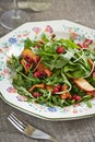 Light salad with fruit and mushrooms Royalty Free Stock Photo