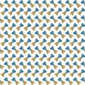 Light seamless blue unique bow tie pattern, vector illustration