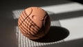 Of light and shadow adds depth emphasizing the sphere s roundness and the Royalty Free Stock Photo