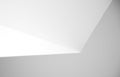 Light and shadow on corner of detail white minimalism style of i