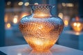 Light and shadow glass vase Royalty Free Stock Photo