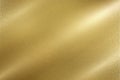 Light shining down on gold foil metal wall with copy space, wallpaper background Royalty Free Stock Photo