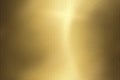 Light shining on gold wave metal wall, abstract texture background Royalty Free Stock Photo