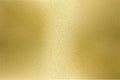 Light shining on rough gold metal wall texture, abstract background Royalty Free Stock Photo