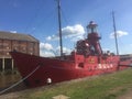A light ship with a blue sky Royalty Free Stock Photo