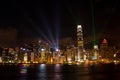 Light show in Hong Kong Royalty Free Stock Photo