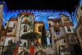 Light show at Palais des Papes, Avignon Royalty Free Stock Photo