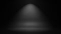 Dark Studio Background with Soft Spotlight Effect Keywords: studio, background, spotlight, light Royalty Free Stock Photo