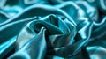 Light Silk Blue Fabric, A Close Up Of A Blue Fabric Royalty Free Stock Photo
