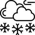 Light Snow Vector Icon Royalty Free Stock Photo