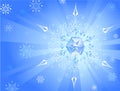 Light snowflake Royalty Free Stock Photo