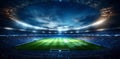 light soccer arena football world game stadium sport green goal. Generative AI.