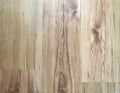 Light soft wood floor surface texture as background, varnished wooden parquet. Old grunge washed oak laminate pattern top view. Royalty Free Stock Photo