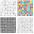 100 light source icons set vector variant Royalty Free Stock Photo