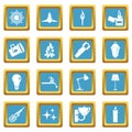 Light source symbols icons azure