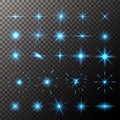 Light starry elements Royalty Free Stock Photo