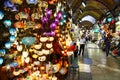 Light store in Grand Bazaar of Istanbul, Turkey Royalty Free Stock Photo