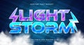 Light Storm editable text effect Template Royalty Free Stock Photo