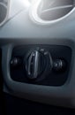 Light switch in car,close up Royalty Free Stock Photo