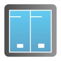 Light switch flat icon. Electricity toggle color icons in trendy flat style. Electric turn on gradient style design