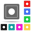 light switch multi color style icon. Simple thin line, outline vector of web icons for ui and ux, website or mobile application Royalty Free Stock Photo