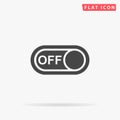 Light Switch Off flat vector icon Royalty Free Stock Photo