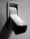 Light Switch for On and Off Power Illumination Royalty Free Stock Photo