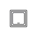 Light switch outline icon Royalty Free Stock Photo