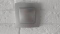 Light switch on wall Royalty Free Stock Photo