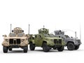 Light tactical all terrain military vehicles