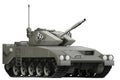 Light tank apc with fictional design - isolated object on white background. 3d illustration