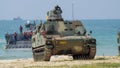 Light tank of South Korea lands on the beach during Cobra Gold 2018 Multinational Military Exercise