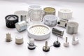 production electricity light industrial lamp led equipment bright electronic technology. Generative AI.