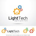 Light Technology Logo Template Design Vector Royalty Free Stock Photo