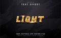 Light text - gold gradient text effect Royalty Free Stock Photo