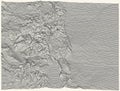 Light topographic map of Colorado, USA