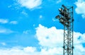 Light tower airport and blue sky Royalty Free Stock Photo