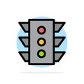 Light, Traffic, signal, Navigation, rule Abstract Circle Background Flat color Icon Royalty Free Stock Photo