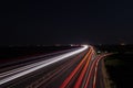 Light trails on the highway Royalty Free Stock Photo