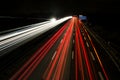 Light Trails on the Highway Royalty Free Stock Photo