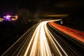 Light Trails on the Highway Royalty Free Stock Photo