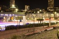 Light Trails Long exposure photo of Cowper Wharf Sydney.